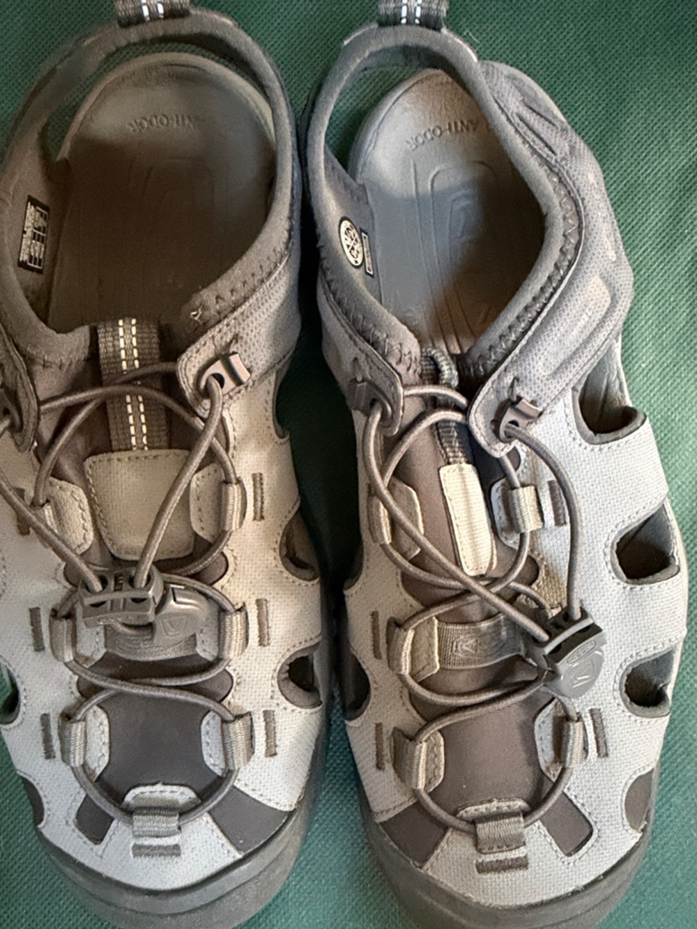 Keen Men's Gray and Brown Closed-Toe Hiking Sandals